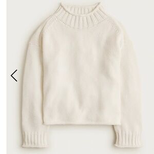 J.Crew 2025 Rollneck Sweater in ivory knit size Large NWT